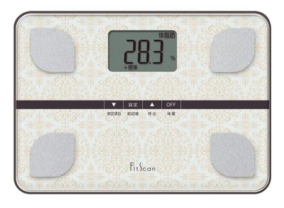 Weight Scale Body Composition Monitor WH with Automatic Recognition Function White FS-103 W29.7xH2.5xD21cm