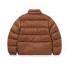 Thisisneverthat FW25 DSN Down Puffer Jacket Brown Left Chest Logo Adjustable Velcro Cuffs Long Sleeve Stand Collar Zipper Down Jacket TN253OOWHS05BRN