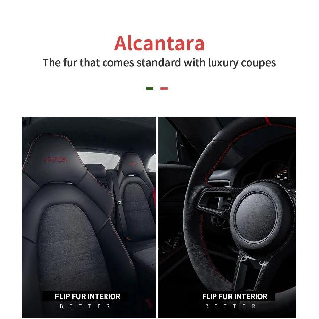 For Tesla Model 3, Model Y 2018 2019 2020 2021 2022 Alcantara Central Armrest Lid Cover Sheath Shell Black
