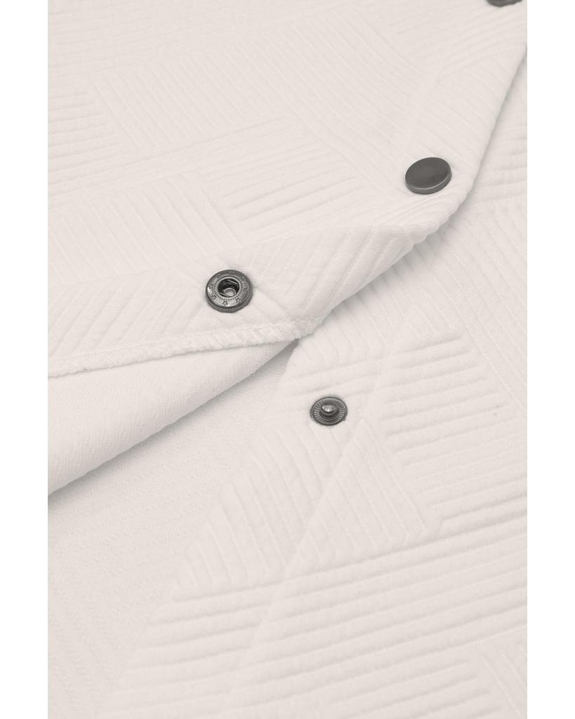 Azura Exchange Textured Flap Pocket Buttoned Shacket