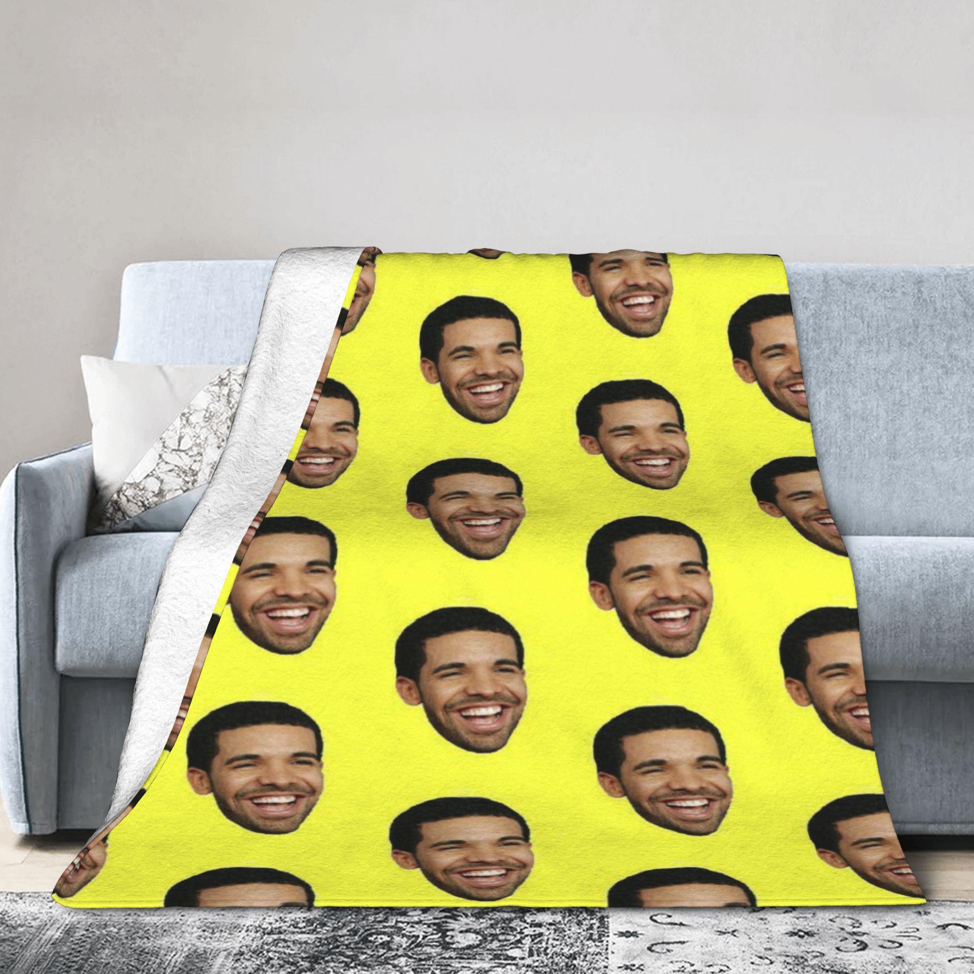Helenal Unisex Comfort Drakes Iceman Album Blanket Merch Home Decorative Blanket Throw Warm Velvet For Travel