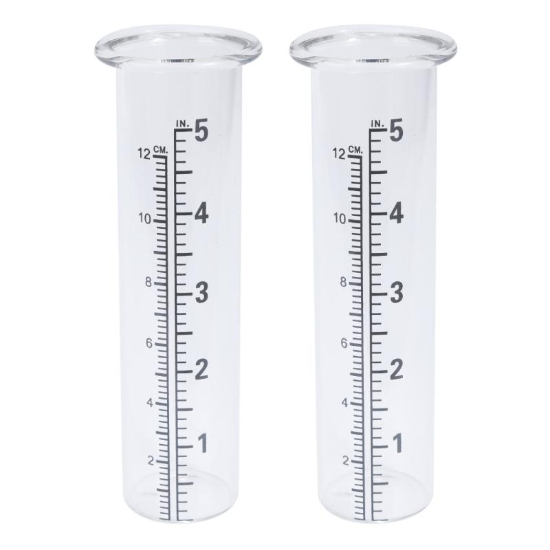 14cm Total Length Clear Rain Gauge Rain Gauge Measures Sprinkler for Yard Garden Outdoor Home, Rain Gauges Accessories 1 чистый