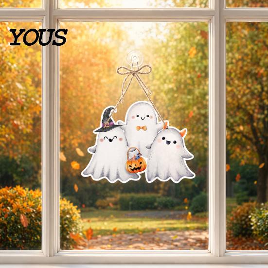 Festive Halloween Hanging Ornament Pumpkin Door Decor, Spooky Wall for Party Eye-catching Decoration Scene, Front Entryway Decoration, Trick or