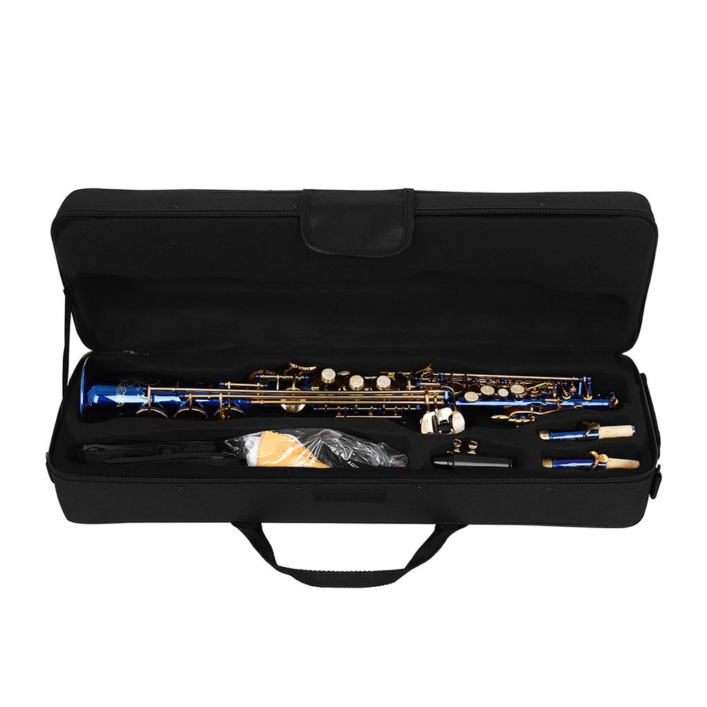 SLADE High Quality Soprano Saxophone Bb B-flat Brass Lacquer Soprano with Mouthpiece Case Gloves Made in China