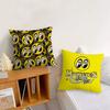 Fashion M-Mooneyes Logo Pillow Case For Sofa Bedside Table Bedroom Backrest Living Office Cushion Printed Square Multiple