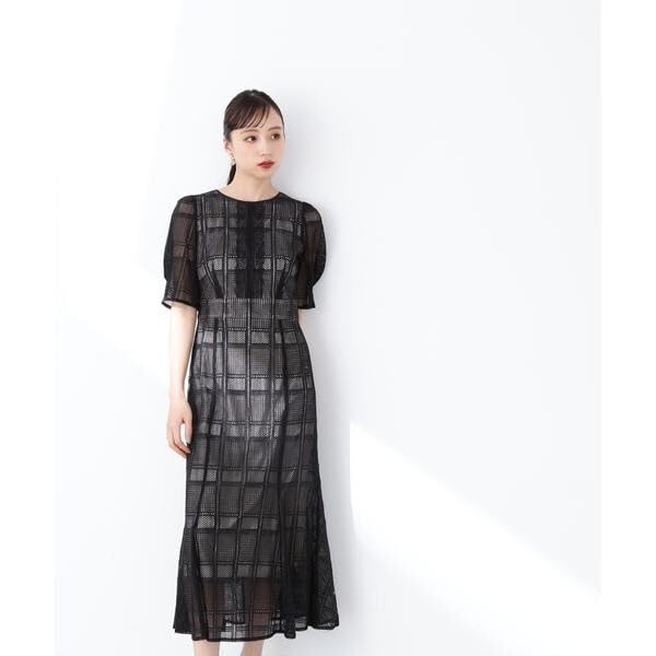 Jill by Jill Stuart Women's Lace Mermaid Casual Dress, Black