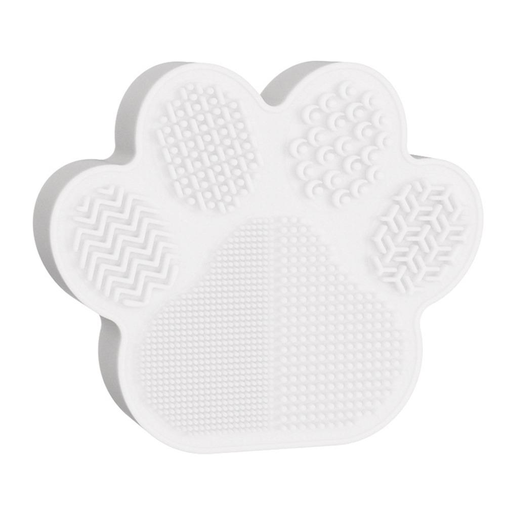 2 in 1 Makeup Brush Cleaning Tool Multi-functional Cartoon Cat's Paw Makeup Brush Holder Silicone Multicolor