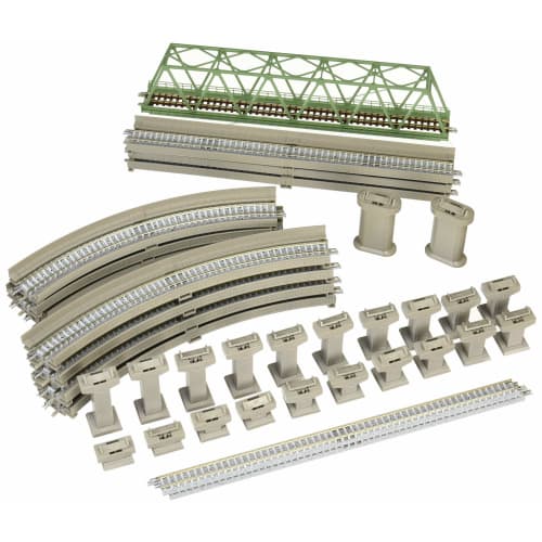 

TOMIX N Gauge Rail Set, Overpass Set, C Pattern 91027, Model Railroad Rail Set