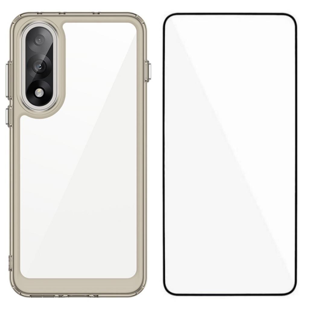 For OnePlus Ace 5 Ultra 5G/OnePlus Nord 5 5G Phone Case WANLONFENG XC Series TPU Acrylic Cover with Tempered Glass (Big Lens Hole)