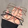 High-quality Tr90 Fashionable Reading Glasses Large Square Frame Anti-blue Light Eye Protection Eyeglasses +1.0 To +4.0