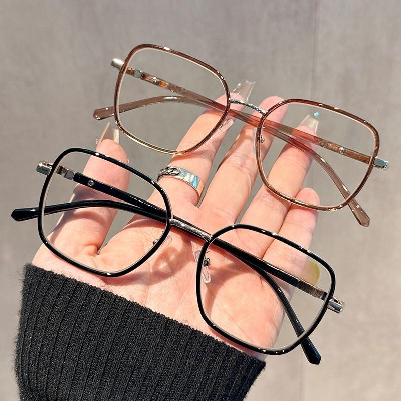 High-quality Tr90 Fashionable Reading Glasses Large Square Frame Anti-blue Light Eye Protection Eyeglasses +1.0 To +4.0