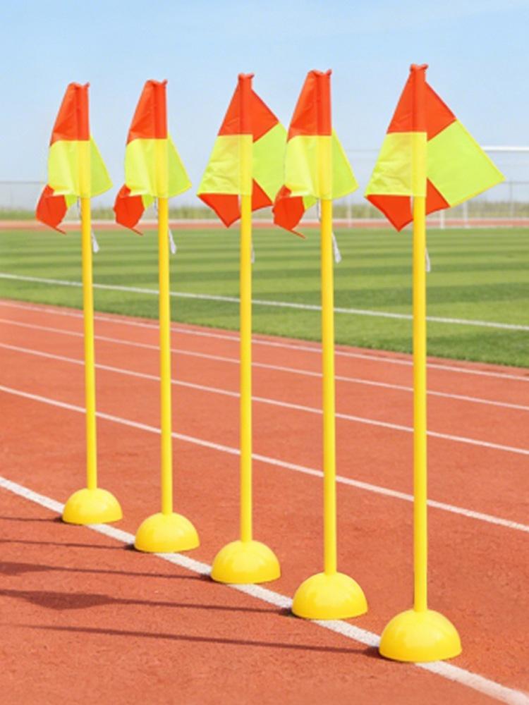 Sporttrainingsstange für die Sekundarstufe: Schlangenförmiger Laufstock mit Fußball-Eckfahne