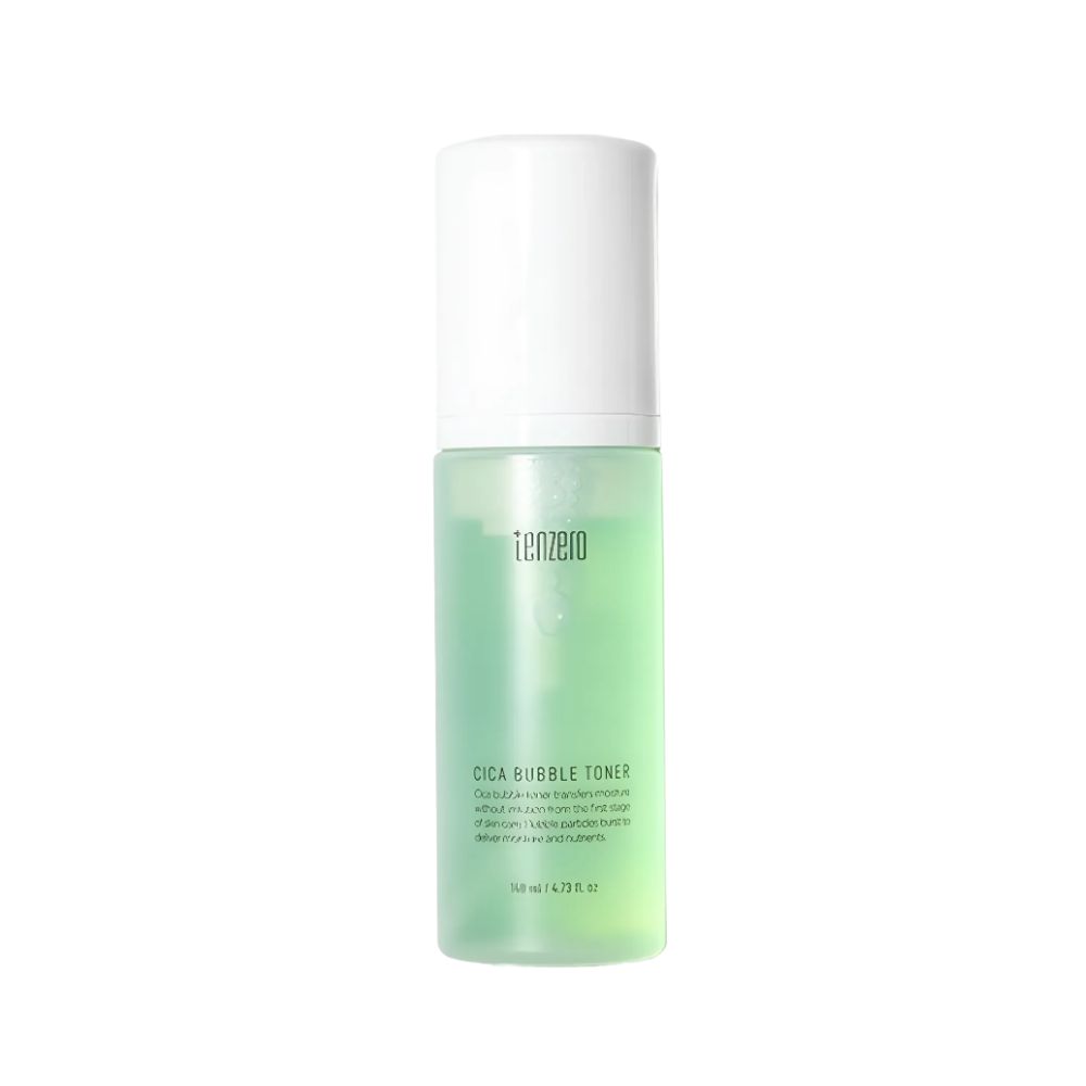 TENZERO Cica Bubble Toner 140ml with Fine Micro-Foam Matrix for Intensive Calming Shield and Moisture Care