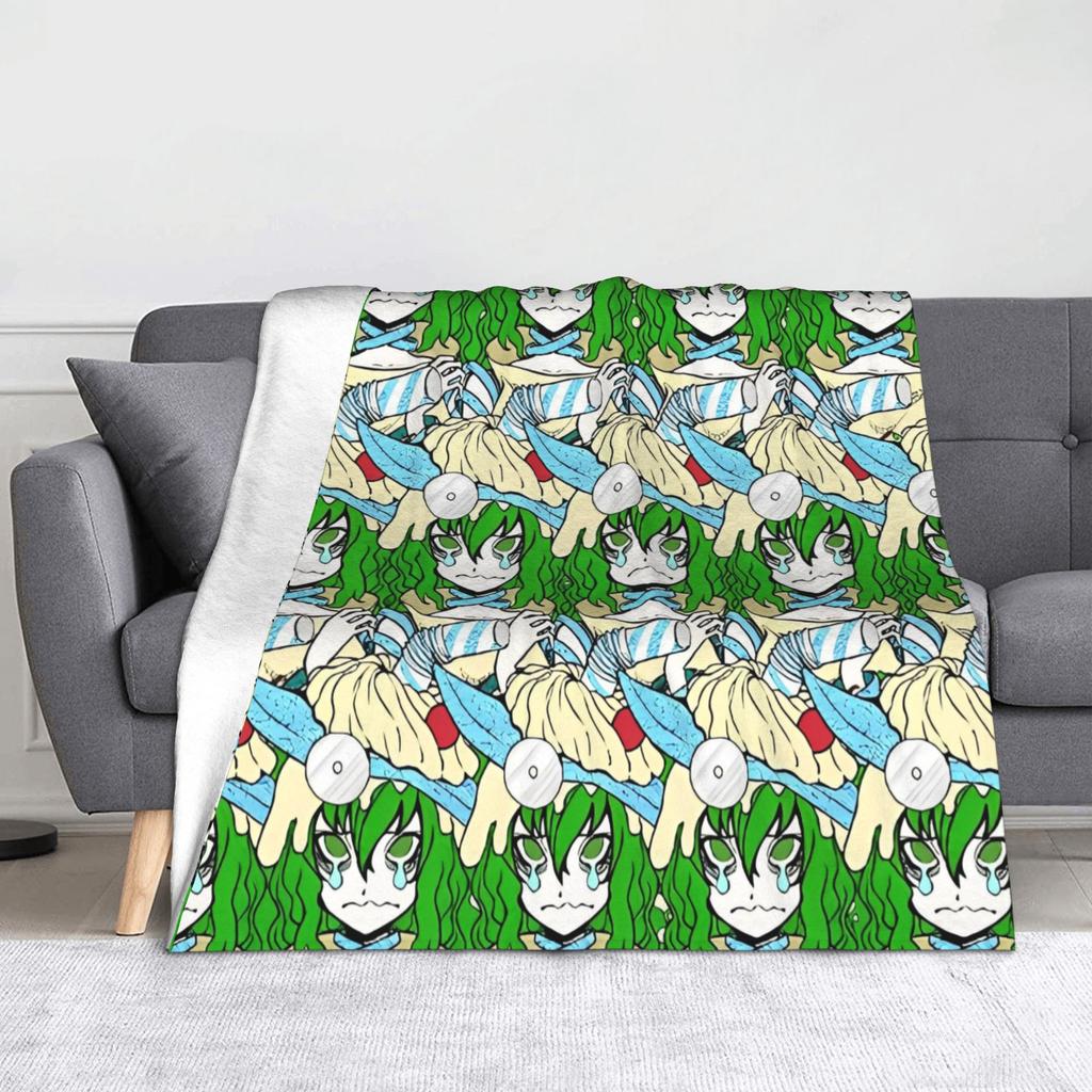 Shin Tsukimi Sou Hiyori Yaoi Blankets Autumn/Winter Your Turn To Die Game Multi-function Warm Throw Blanket for Sofa Thin Quilt