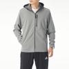 Adidas Performance Fleece-Lined Hooded Jacket Men Jackets Medium-Ash-Grey GV3516