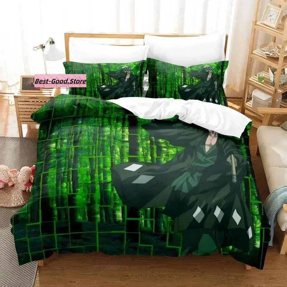 New Bleach Urahara Kisuke Bedding Set Duvet Cover Sheet Printed Bed Set Pillowcase Bed Full Queen King Size Comforter Bedroom