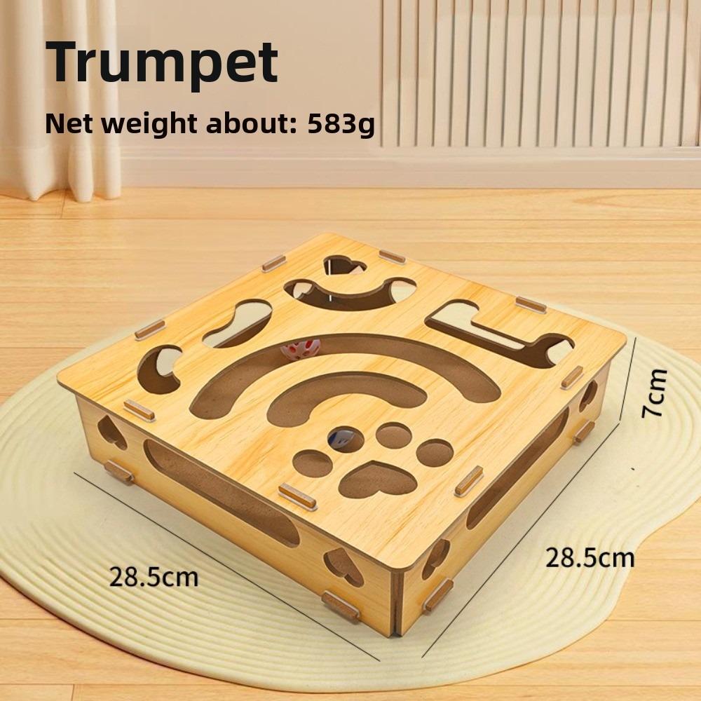 

New With Bell Ball Cat Scratching Posts Interactive Maze Tunnel Interactive Cat Cat Exercise for Kitten