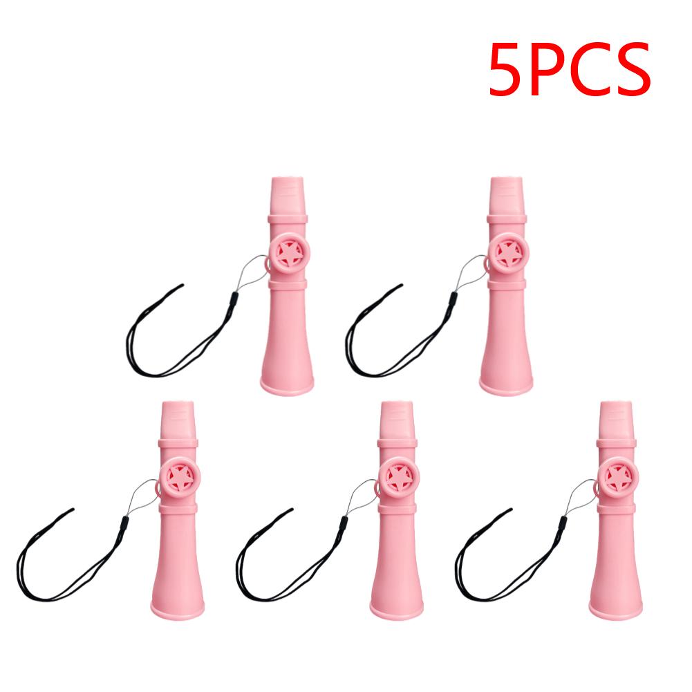 1-5PCS Small Kazoo with Lanyard Portable Musical Flute Adjustable Simple Kazoos Instrument for Adults Beginner Music Lovers