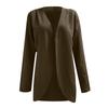 Women's Solid Color Comfortable Home Cardigan Long Shirt Shawl Jacket