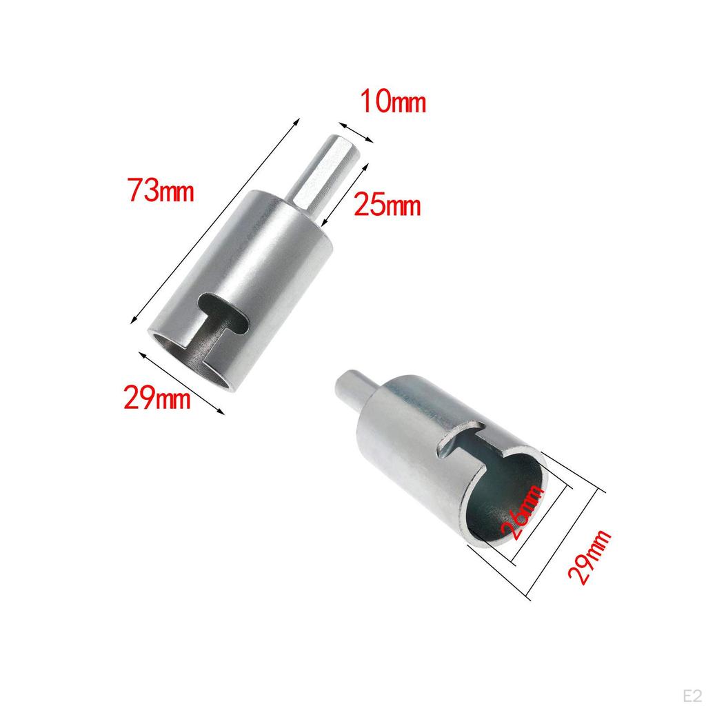 RV Leveling Scissor Jack Socket Drill Adapter Fits 3/8" and 1/2" Power Drill, Lift