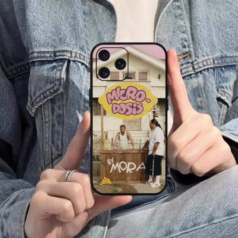 Singer Mora Phone Case For iPhone Mini 11 12 13 14 15 Pro XS Max X Plus SE XR Black Soft Shell