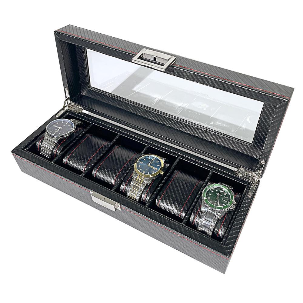 "Carbon Fiber Watch & Jewelry Box for Men and Women"
