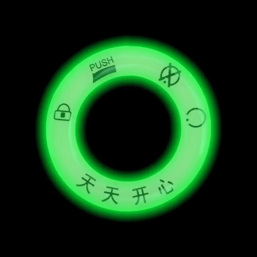 

Автомобильные светящиеся наклейки на кольцо ключа зажигания, светящееся кольцо для замочной скважины, 3D наклейки, украшение электрического кольца двери с флуоресцентными аксессуарами