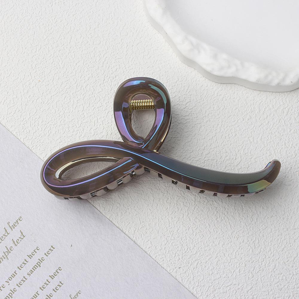 Korean Versatile Shiny Claw Clip: High-End Hair Accessory for Women