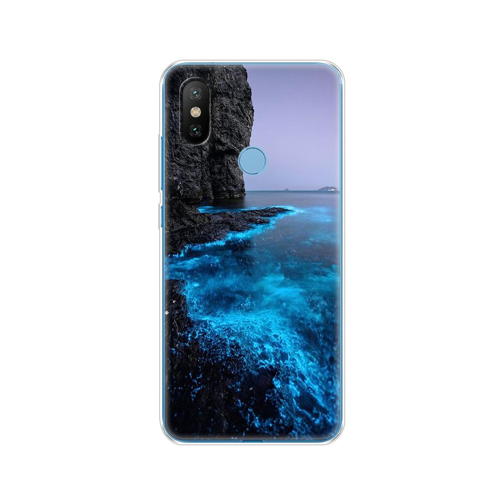 Xiaomi mix 2s için silikon kılıf xiaomi mi mix 2s için yumuşak kılıf kapak mix 2 s arka kapak koruyucu baskı coque