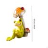 Frog Figurine Indoor Outdoor Decor Small Resin Animal Sculpture Mini for Yard Micro Landscape