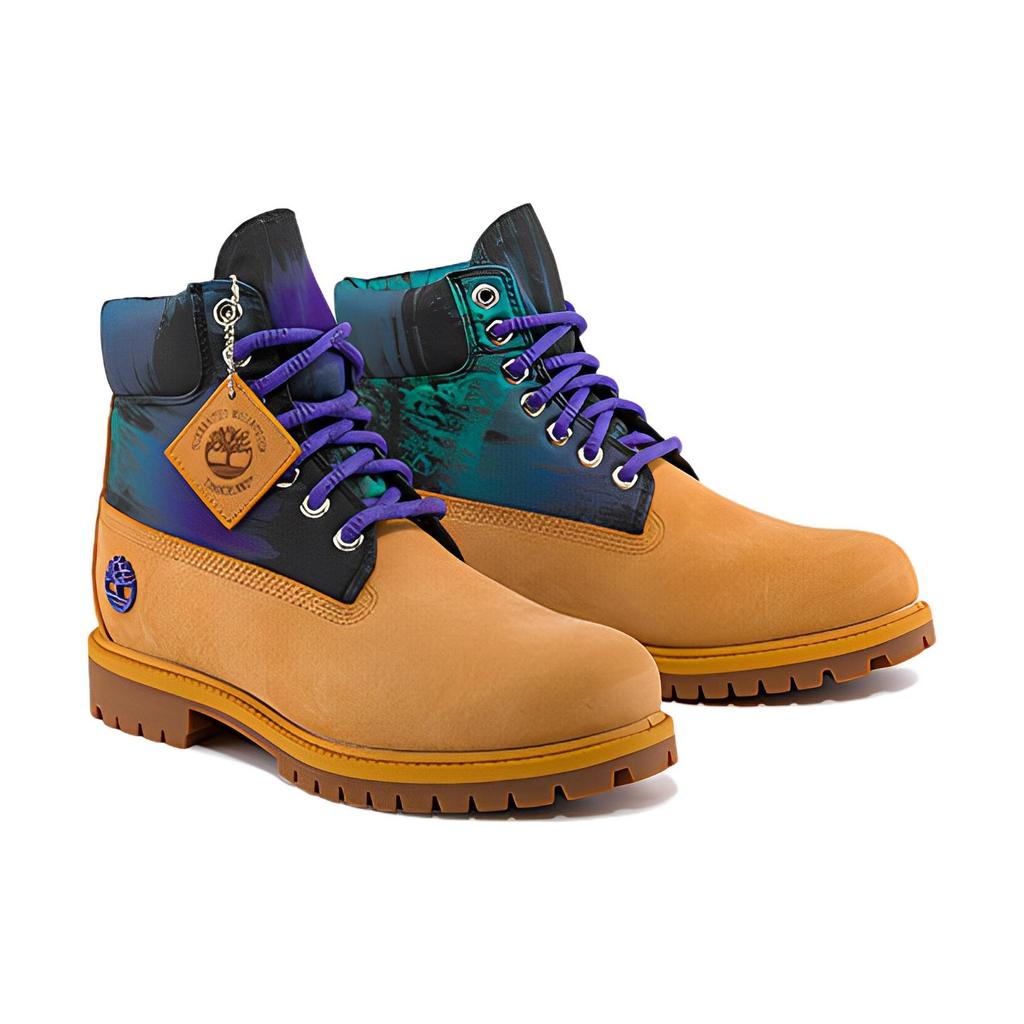 Timberland Heritage 6 Inch Waterproof Boot 'Wheat Nubuck with Print' Men's A2M5V