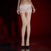 New lace transparent bodycon dress with integrated suspenders and glossy stockings for women, sexy long stockings with silky allure