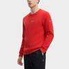 FILA Logo Print Crew Neck Pullover Knit Sweatshirt Men sweatshirt Legendary-Red F11M341207F-RD