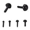 100 Pcs/Set Plastic Black Eyes For Bear Doll Animal Puppet Diy Black Eyes 4 Size