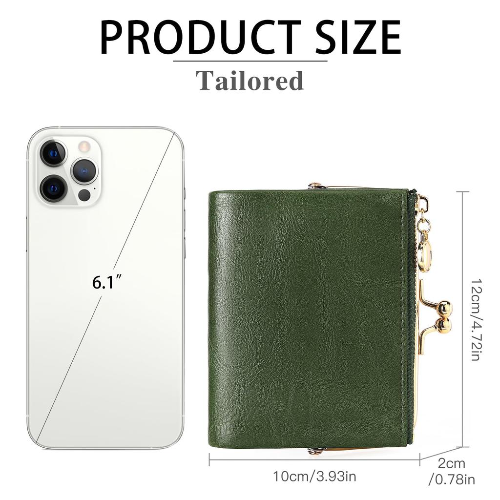 RNIEGA Bifold Lightweight and with a Coin and Stylish Women's Wallet, Soft, Purse, Multifunctional, Compact, Brand.
