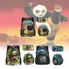 Kung Fu Panda Backpack Set Waterproof Cartoon Design For Kids School 3-piece Set