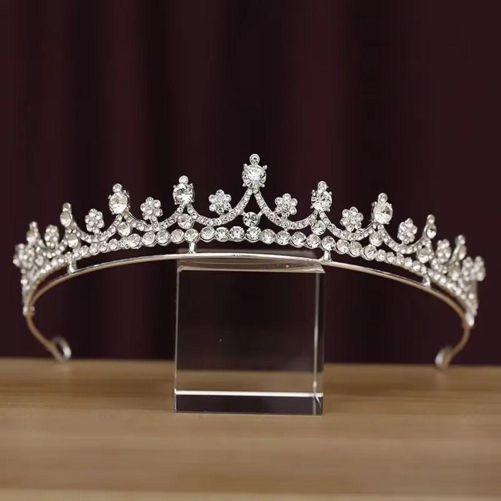 Hair Jewelry Crystal Bridal Crown Zircon Princess Tiara  Hair Jewelry Accessories
