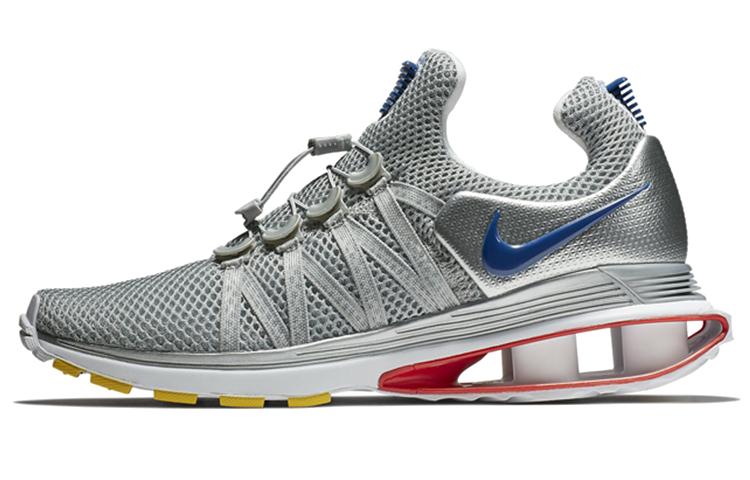 

Nike Shox Gravity Metallic Silver Siren Red Gym Blue AR1999-046 42