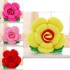 Elegant Romantic Flower Shape Cushion With Bright Colors And Soft Plush Material