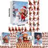 Christmas Countdown Blind Box With Monkey Christmas Tree Ornaments For Holiday Decor