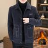 Yalu Men's Wool Blend Lapel Jacket