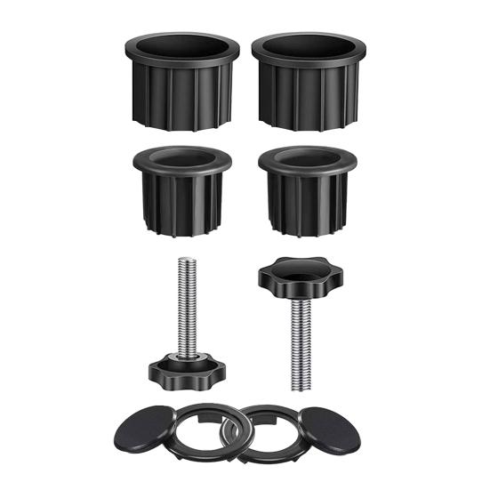 6/8/12Pcs Umbrella Stand Parts Replacement Weather-Resistant Parasol Stand Accessories Heavy Duty Umbrella Base Bracket with M8 Screws