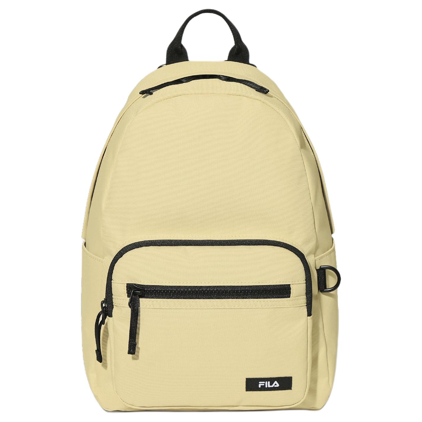 FILA Simple Fashion Versatile Polyester Backpack Small Unisex backpack Light-Beige FS3BPG3304XLBE Light Beige,Mini