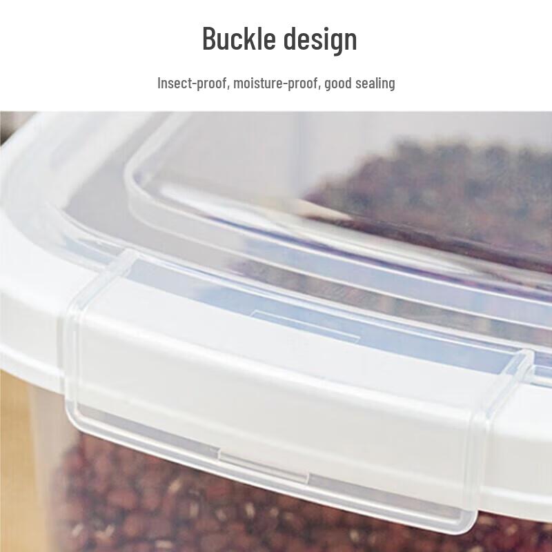 Chahua Antibakterieller Feuchtigkeitsdichter Aufbewahrungsbehälter für Reis und Mehl - 2er-Pack