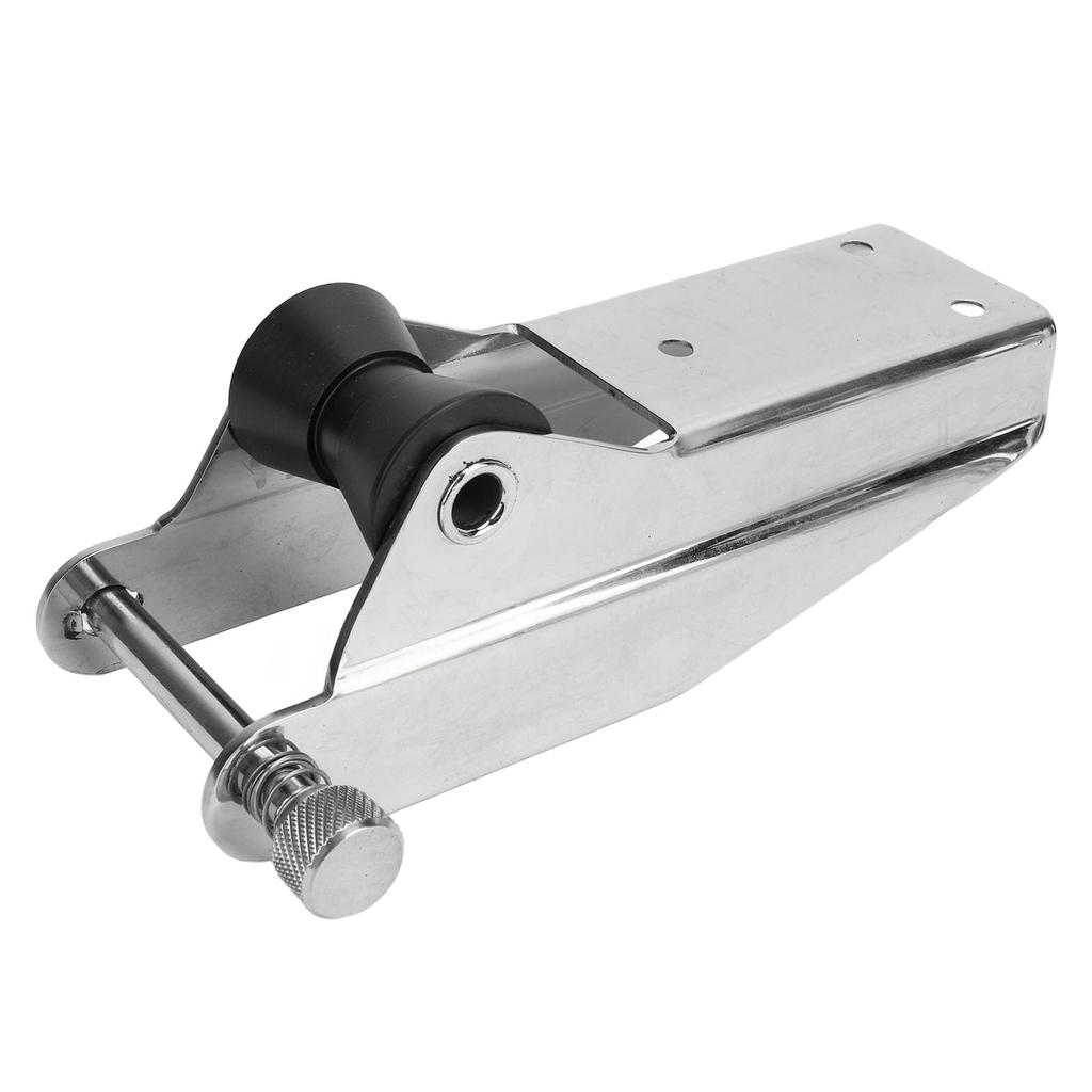 Boat Anchor Roller Stainless Steel 200mm Polished Bow Roller Holder for Yacht Trailer Marine with Spring Pin