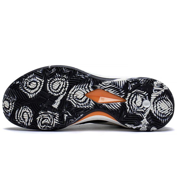 LiNing Blade 3 Shock Absorption Rebound Support Mid-Top Basketball Shoes Men Basketball Shoes Black White ABAS091-4