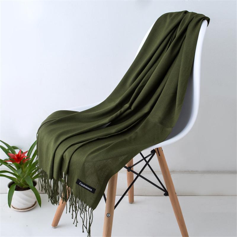 Summer Women Hijab Scarf Thin Shawls And Wraps Lady Solid Female Hijab Stoles Long Cashmere Pashmina Foulard Head Scarves