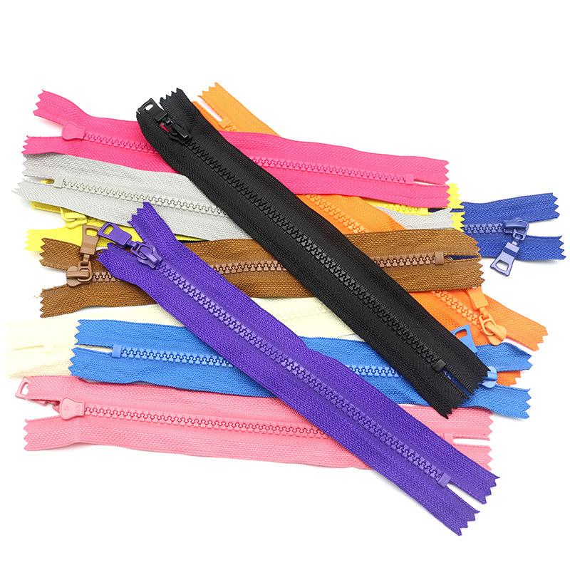 1Pcs 5# 20cm Resin Zippers Open-End Auto Lock ECO colorful plastic Nylon Coil zipper for Sewing clothes Clothing garment