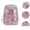Clear Backpack Bookbag Gifts Waterproof Sturdy Kids Schoolbag PVC Transparent for Outdoor