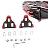Self Lock Bike Pedals Cleats 0/2/6 Degrees Bicycle Pedal Cleats Cycling Shoes Cleat  Road Cycling